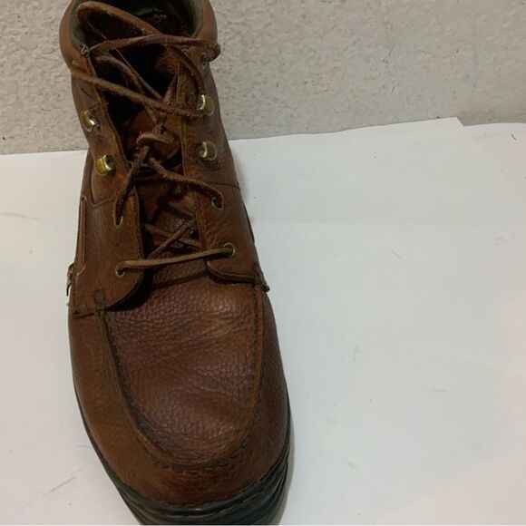 Justins style 0991  Size 13M Leather Ankle Boots Booties Brown - Picture 4 of 16